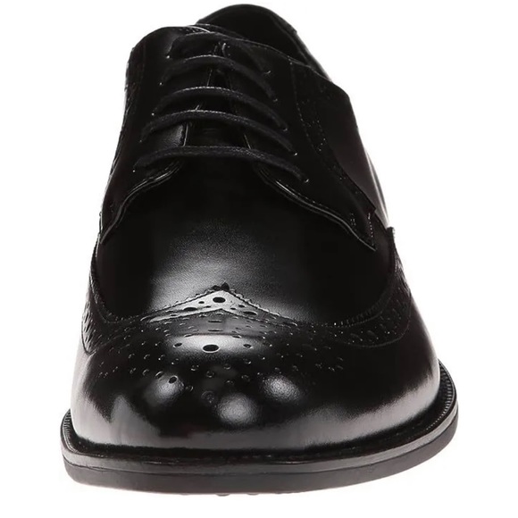 Stacy Adams Garrison Black Wingtip Oxford Shoes Size 10 - Picture 2 of 9